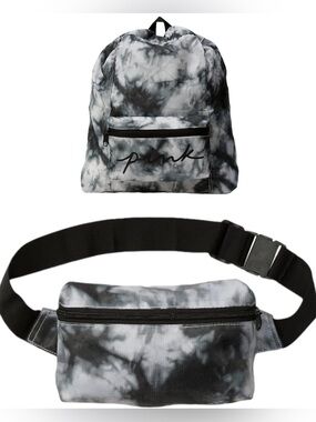 NWT Victoria's Secret PINK Tie Dye Packable Backpack Fanny Pack Bag